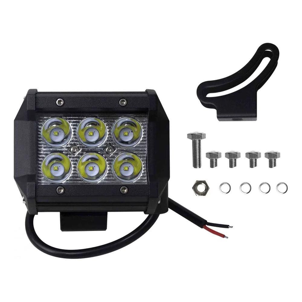 Farol de milha Led 18w Quadrado 9/50V 6000k Alta Potência off-road jeep LE-6705