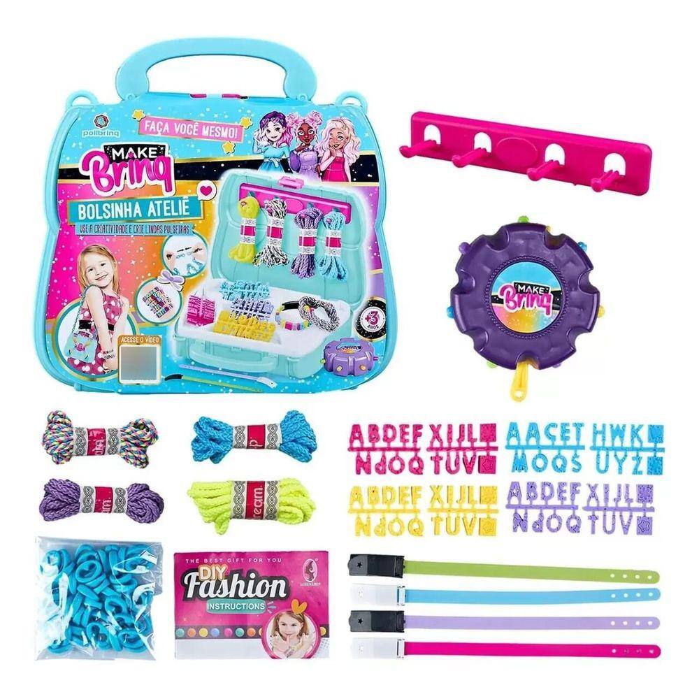 Kit Bolsinha Ateliê Infantil Make Brinq Polibrinq - MK50