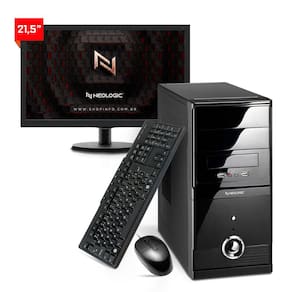 Kit - Computador Neologic Home Nli83493 Amd Ryzen 5 5600G (3.9Ghz 19Mb) 8Gb Ssd 120Gb + Monitor 21,5