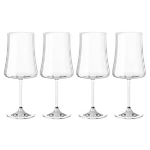 Taças Vinho E Água Cristal 460Ml Titânio Pleasure 4 Peças