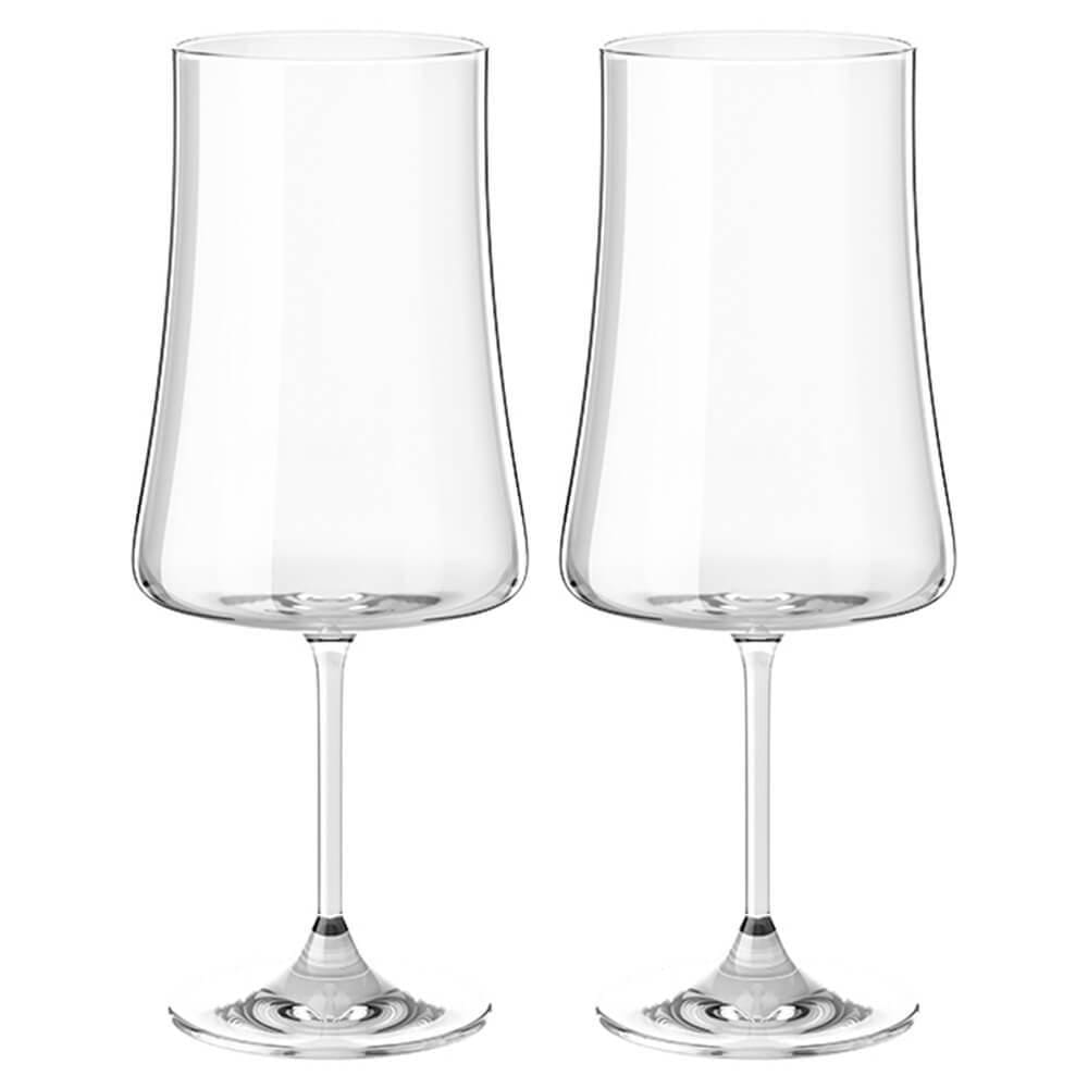 Taças de Vinho e Água Cristal 560ml Com Titânio Pleasure 2 peças - Haus Concept