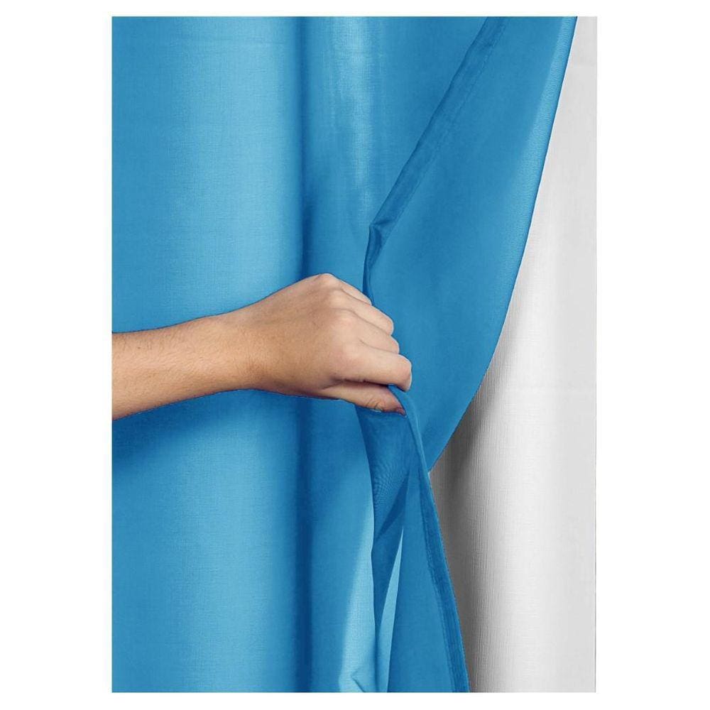 Cortina Blackout Pvc Voil Liso 2,50M X 2,80M - Azul-Celeste