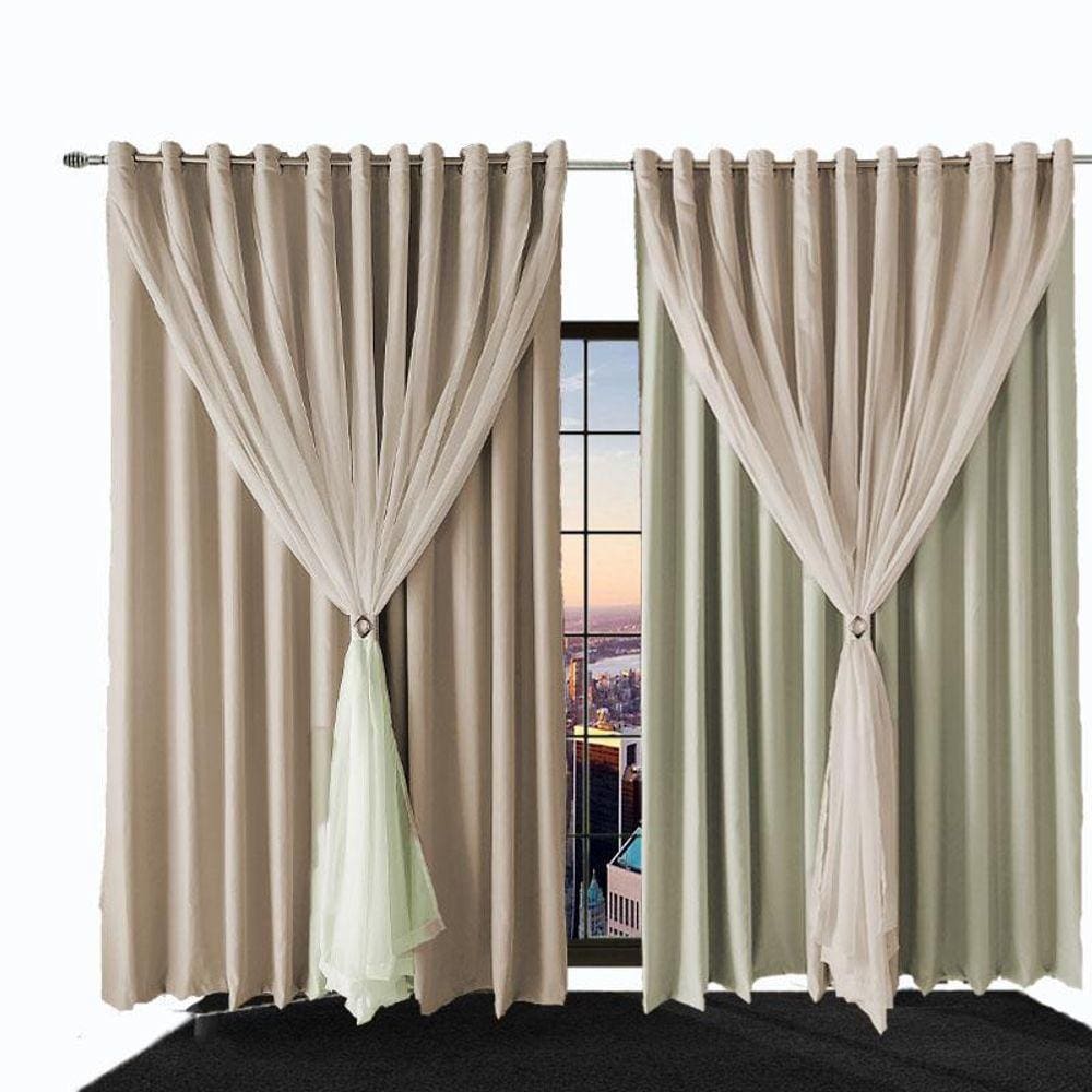 Cortina Blackout/Blecaute 2,20 X 1,30 Tecido Ana Palha