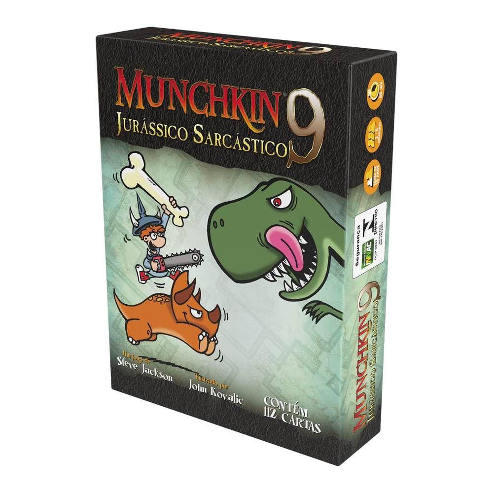Munchkin 9 Jurassico Sarcástico Expansão de Jogo de Cartas Galapagos MUN009