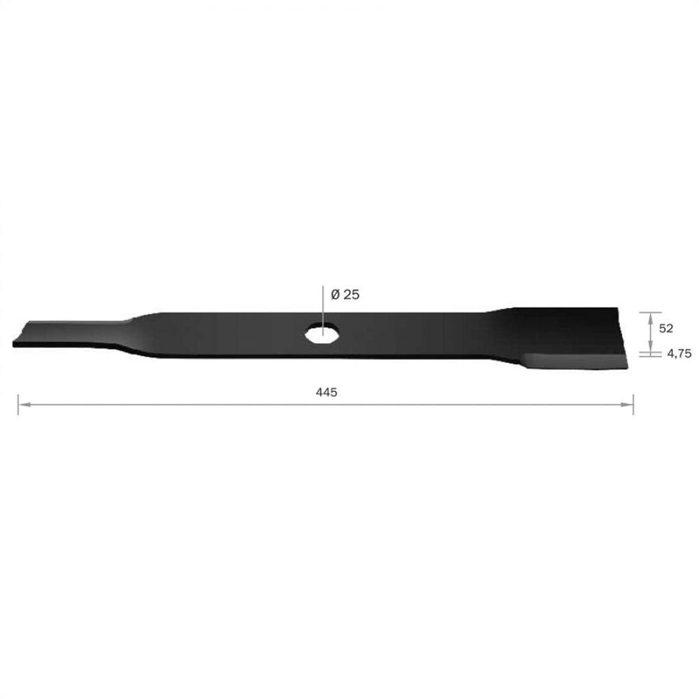 Lâmina para Roçadeira Mod. CE150M/CE200/BE515 Grande (1 Furo de 25mm) - Brudden