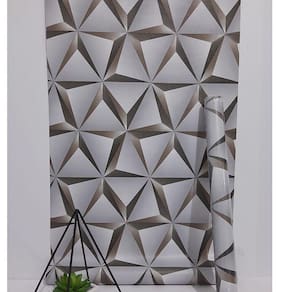 Papel de Parede Geométrico Estilo Placas 3D, Adesivo Lavável  Quarto Sala Hall Escritório