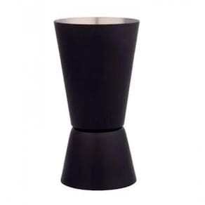 Dosador Americano De Inox Duplo 25 Ml E 50 Ml Preto - Lyor