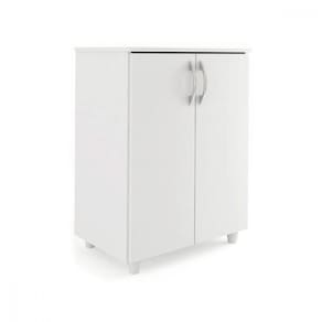 Balcão Multiuso Denver 2 Portas Branco Brilho Fiorello Branco Brilho