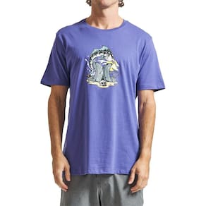Camiseta Hurley Bedrock SM24 Masculina Roxo