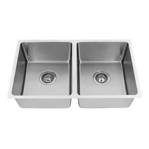 Cuba Dupla Cozinha Gourmet Inox Escovado 75X44Cm Prof 20Cm