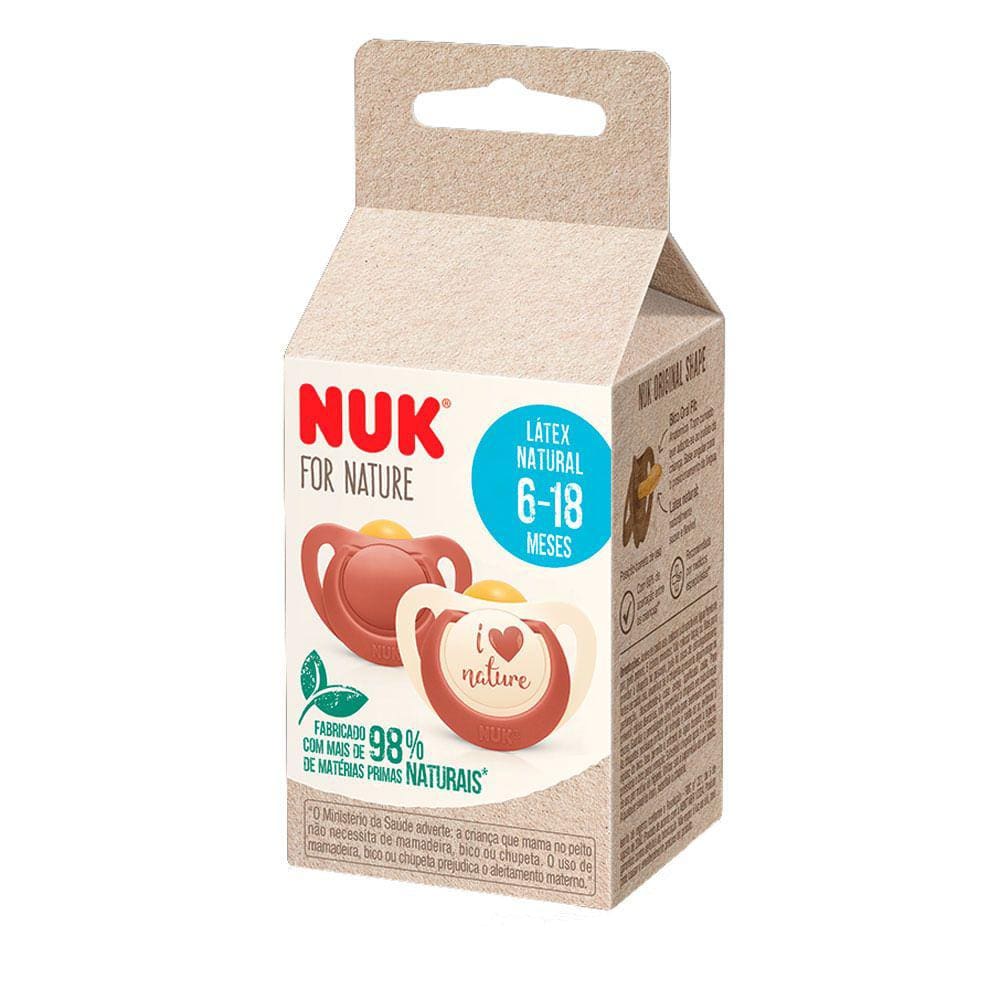 Chupeta Nuk For Nature 6 a18 Meses com 2 Unidades
