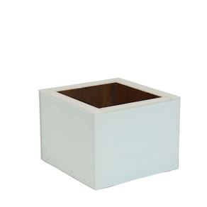 Vaso Espelhado Zara Branco Grande Para Casa