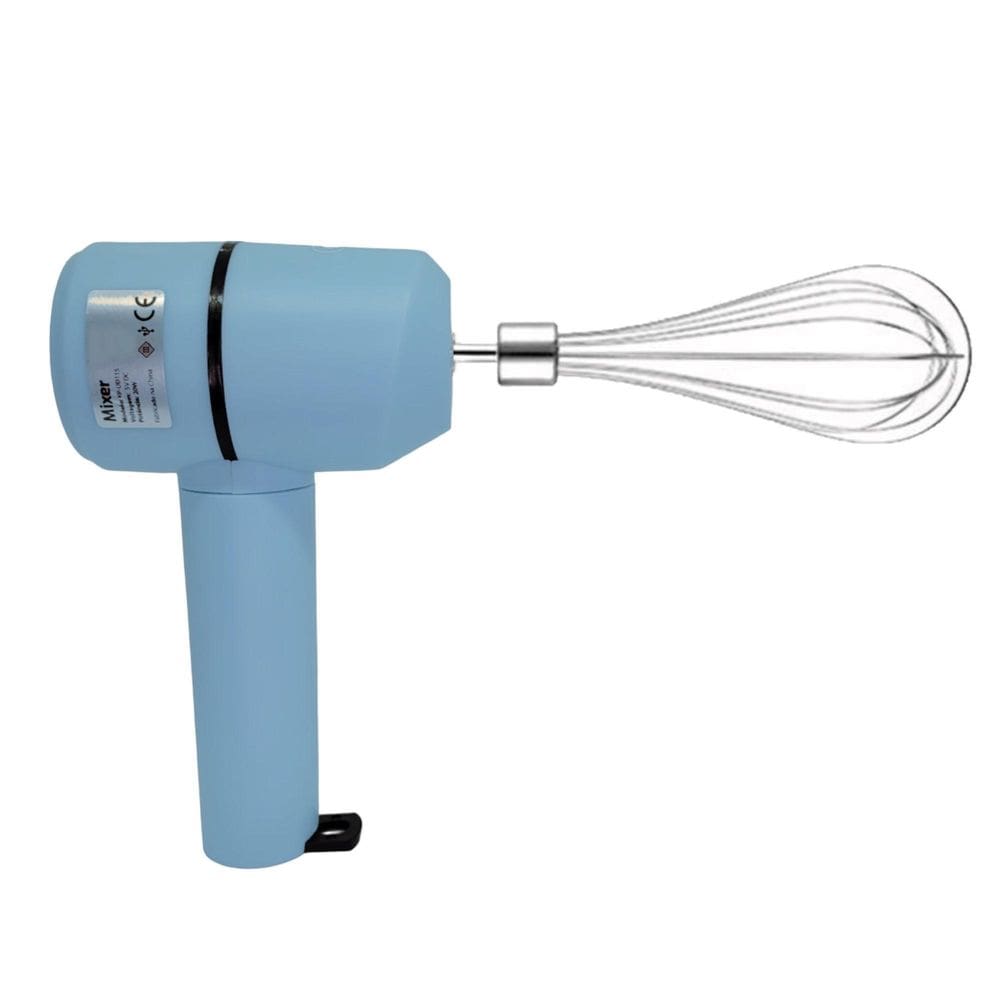 Mixer Portátil Batedor Recarregável Misturador Bebidas Azul
