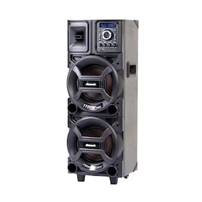 Caixa de Som Amplificada ACA1101 Duplo 8 Black 1100W - Amvox