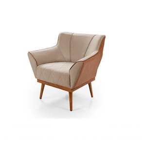 Poltrona Decorativa Yasmin Linho Compose Império Estofados Palha 185