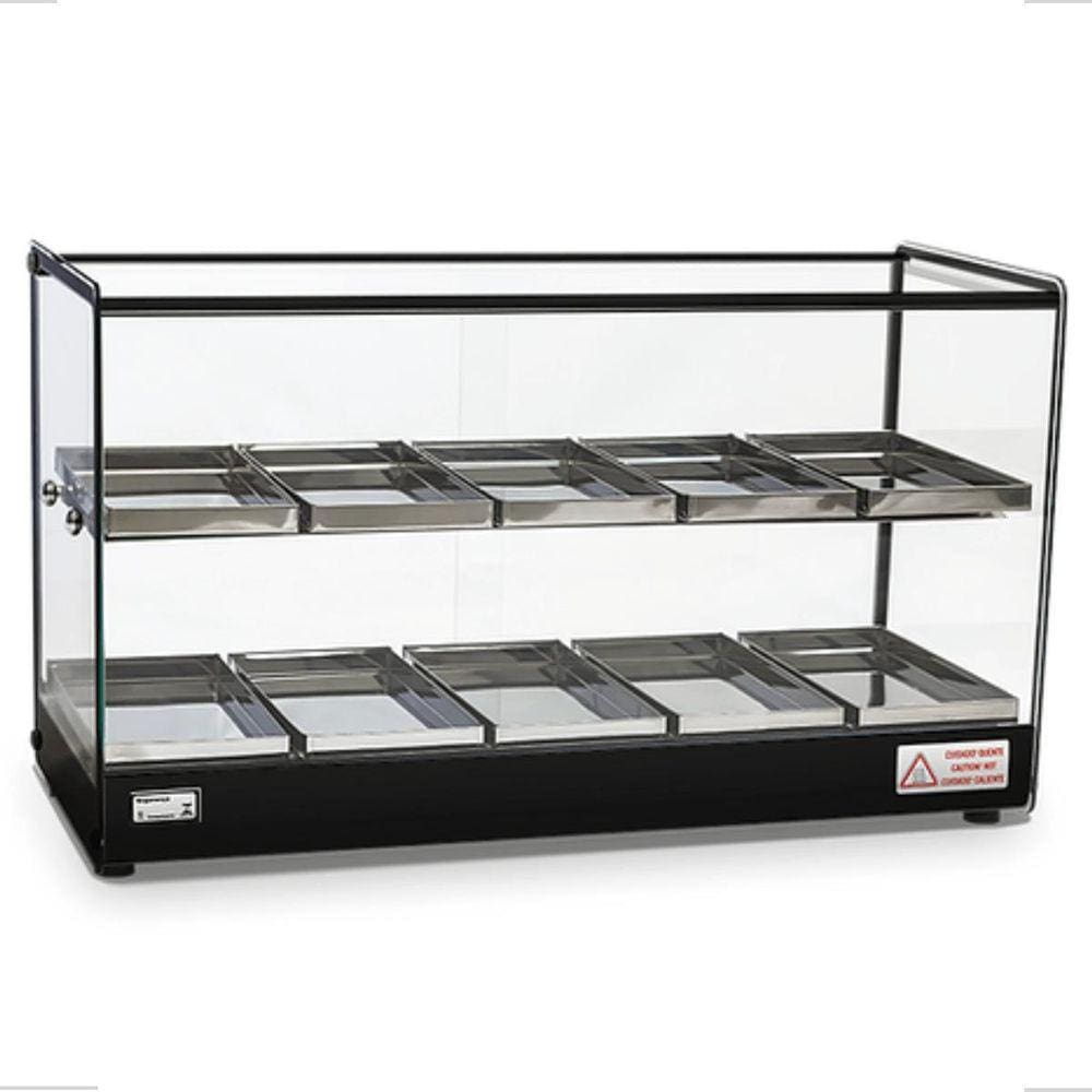 Estufa Vitrine Aquecedor Salgados Dupla 10 Bandejas Led 110V
