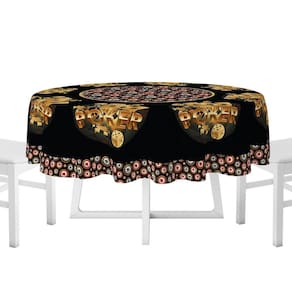 Toalha De Mesa Redonda 1,40X1,40Metros Poker