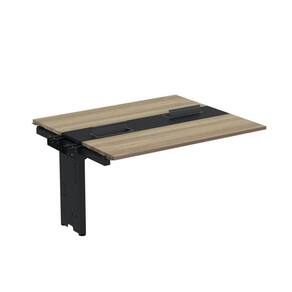 Complemento de mesa Plataforma para Coworking para 2 Pessoas 150X120 Noce Naturalle /Preto