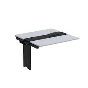 Complemento de mesa Plataforma para Coworking para 2 Pessoas 120X120 Cinza/Preto
