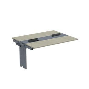 Complemento de Mesa Plataforma para Coworking para 2 Pessoas 150X120 Nogueira casblanca/Grafito