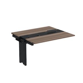 Complemento de mesa Plataforma para Coworking para 2 Pessoas 130X120 Walnut/Preto