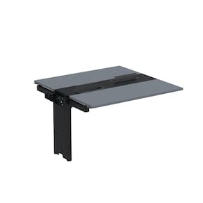 Complemento de mesa Plataforma para Coworking para 2 Pessoas 120X120 Grafito/Preto