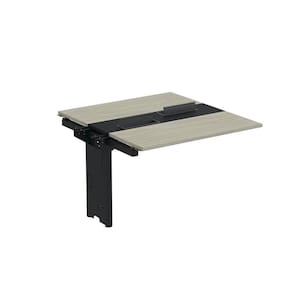 Complemento de mesa Plataforma para Coworking para 2 Pessoas 110X120 Nogueira Casablanca/Preto