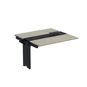 Complemento de mesa Plataforma para Coworking para 2 Pessoas 120X120 Nogueira Casablanca/Preto