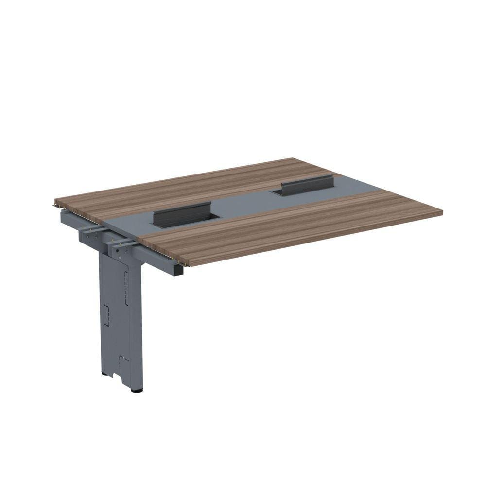 Complemento de Mesa Plataforma para Coworking para 2 Pessoas 150X120 Walnut/Grafito