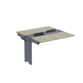 Complemento de Mesa Plataforma para Coworking para 2 Péssoas 110X120 Nogueira Casablanca/Grafito