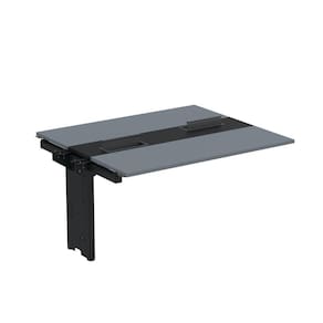 Complemento de mesa Plataforma para Coworking para 2 Pessoas 160X120 Grafito/Preto