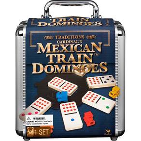 Jogo de Domino Mexican Train Dominoes com Estojo de transporte