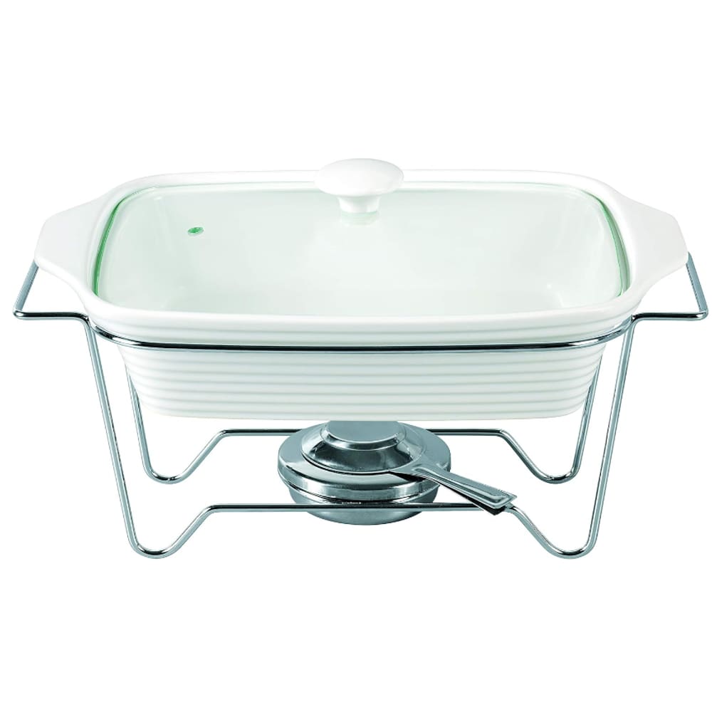 Rechaud Retangular Em Porcelana Com Queimador 2,8l Dynasty