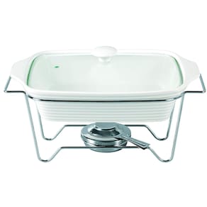 Rechaud Retangular Em Porcelana Com Queimador 2,8l Dynasty