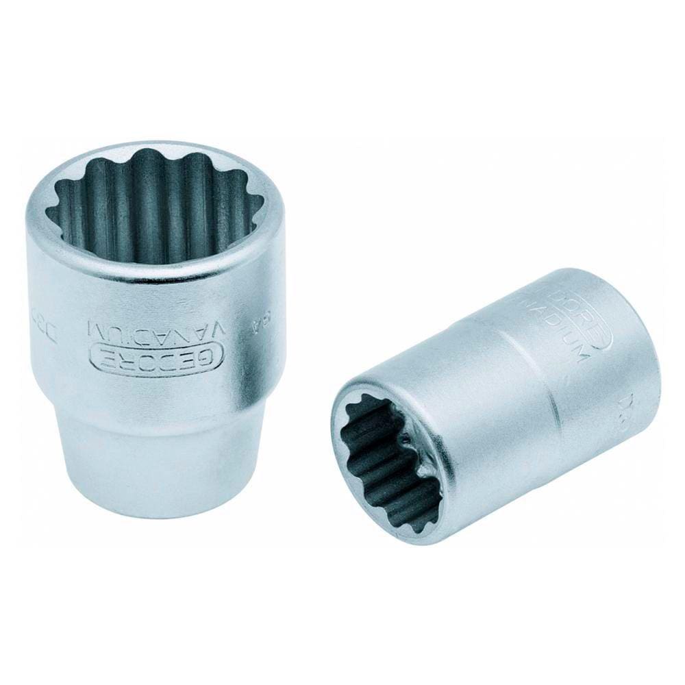 Soquete Estriado Curto 26 MM Encaixe de 3/4" - Gedore 017004