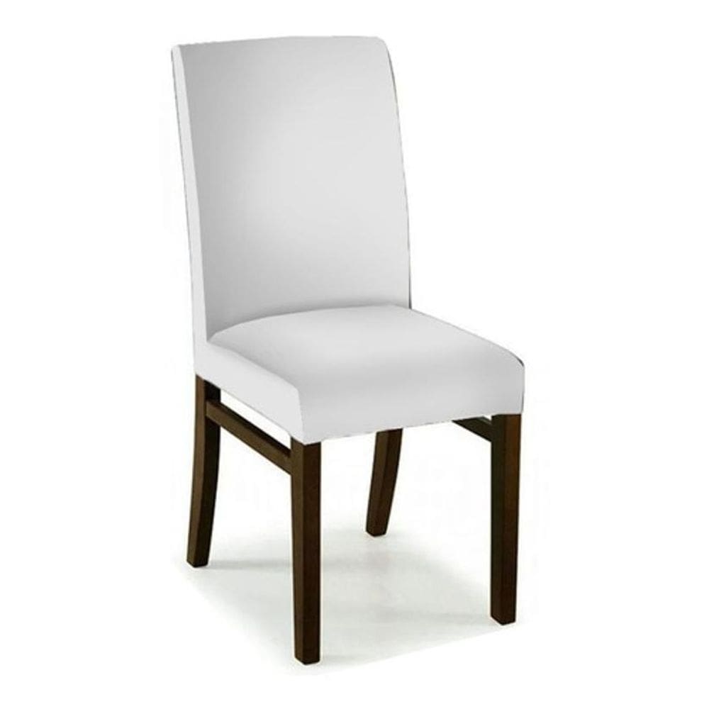 08 Capas Cadeira Jantar Malha Gel Com Elástico - Branco