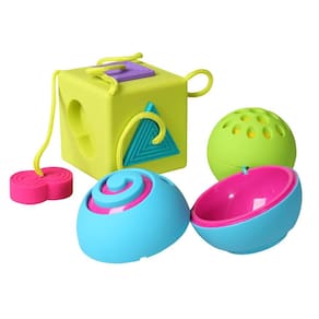Chaveiro Popping Fidget Toy Fat Brain Toys Lil Dimpl Orange
