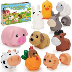 Toy V-Opitos Farm Animal Matching, pacote com 10 unidades de 1 a 3 anos