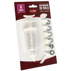 Kit Decorador De Bolo Tortas E Cupcakes - 6 Bicos