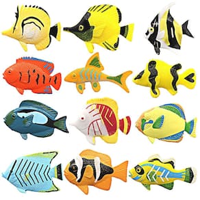 Conjunto de brinquedos HAPTIME Tropical Fish, 12 unidades para meninos e meninas a partir de 3 anos