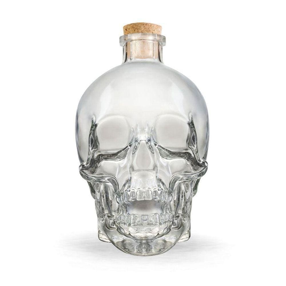 Garrafa De Vidro Caveira Skull Crânio