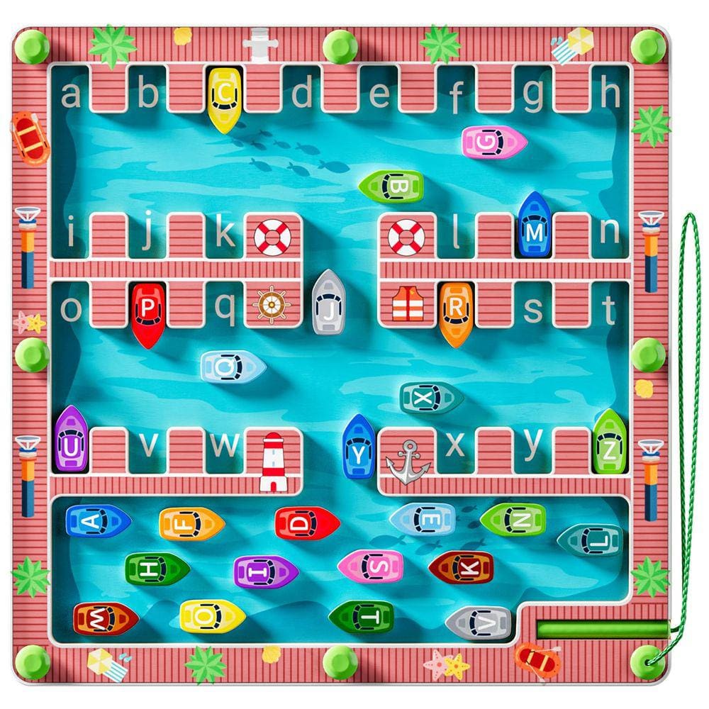 Magnetic Alphabet Maze QODOFLR para crianças de 3 anos ou mais