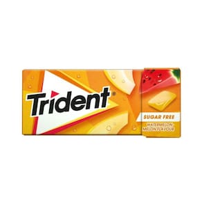 Chiclete Trident Watermelon Melon Sem Açúcar Importado 14g