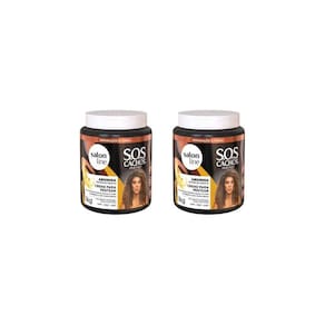 Creme Para Pentear Salon Line 1Kg Sos Cachos Arginina - 2Un
