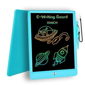 Tablet de escrita LCD Batomart de 10 polegadas colorido para crianças azul