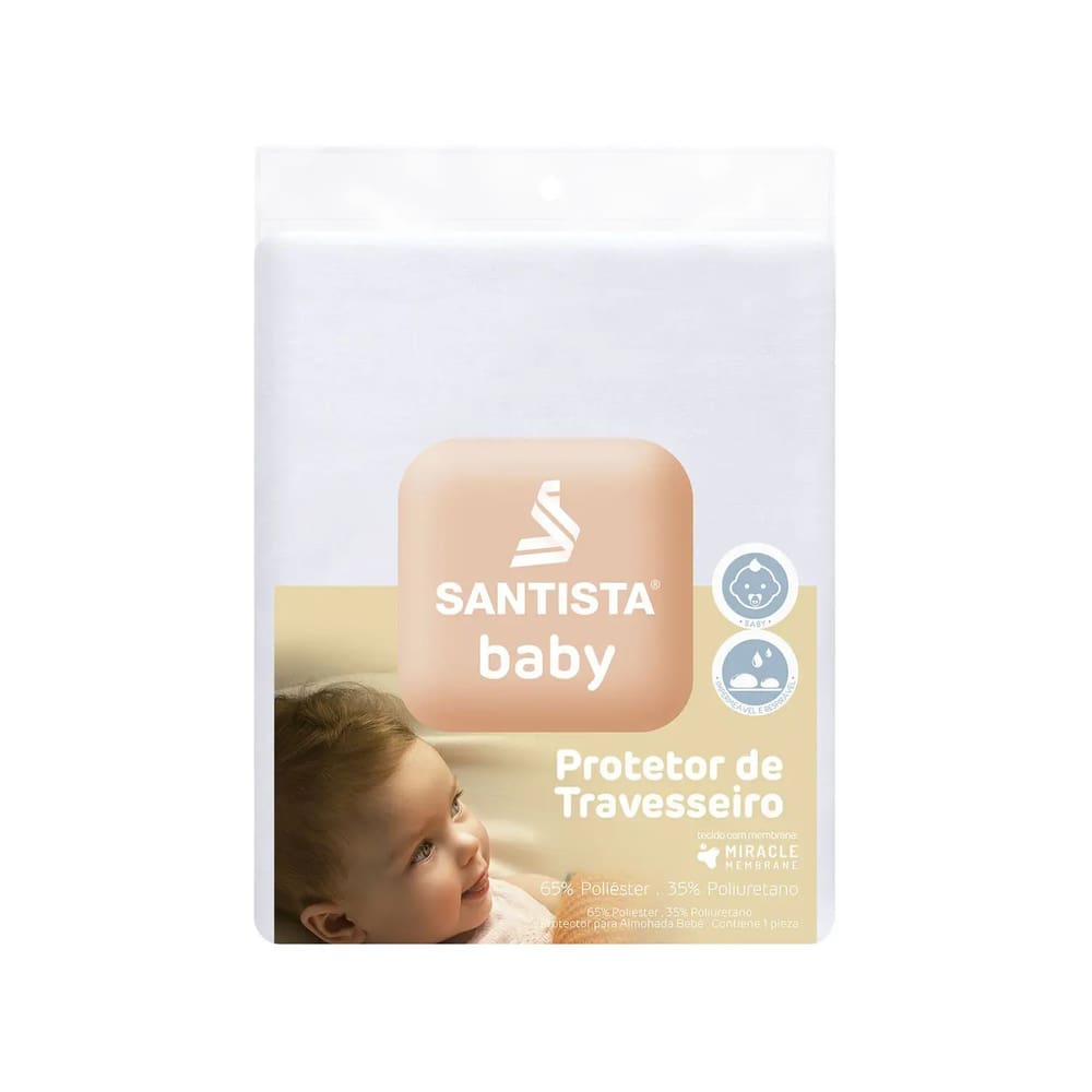 Protetor De Travesseiro Santista Baby - Branco