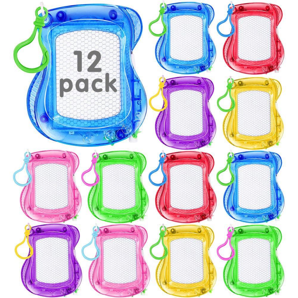 Mini prancheta magnética CLRBEATTY para crianças, 12 unidades