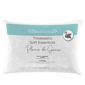 Travesseiro Pluma de Ganso Soft Essentials 01 peça Percal 180 Fios