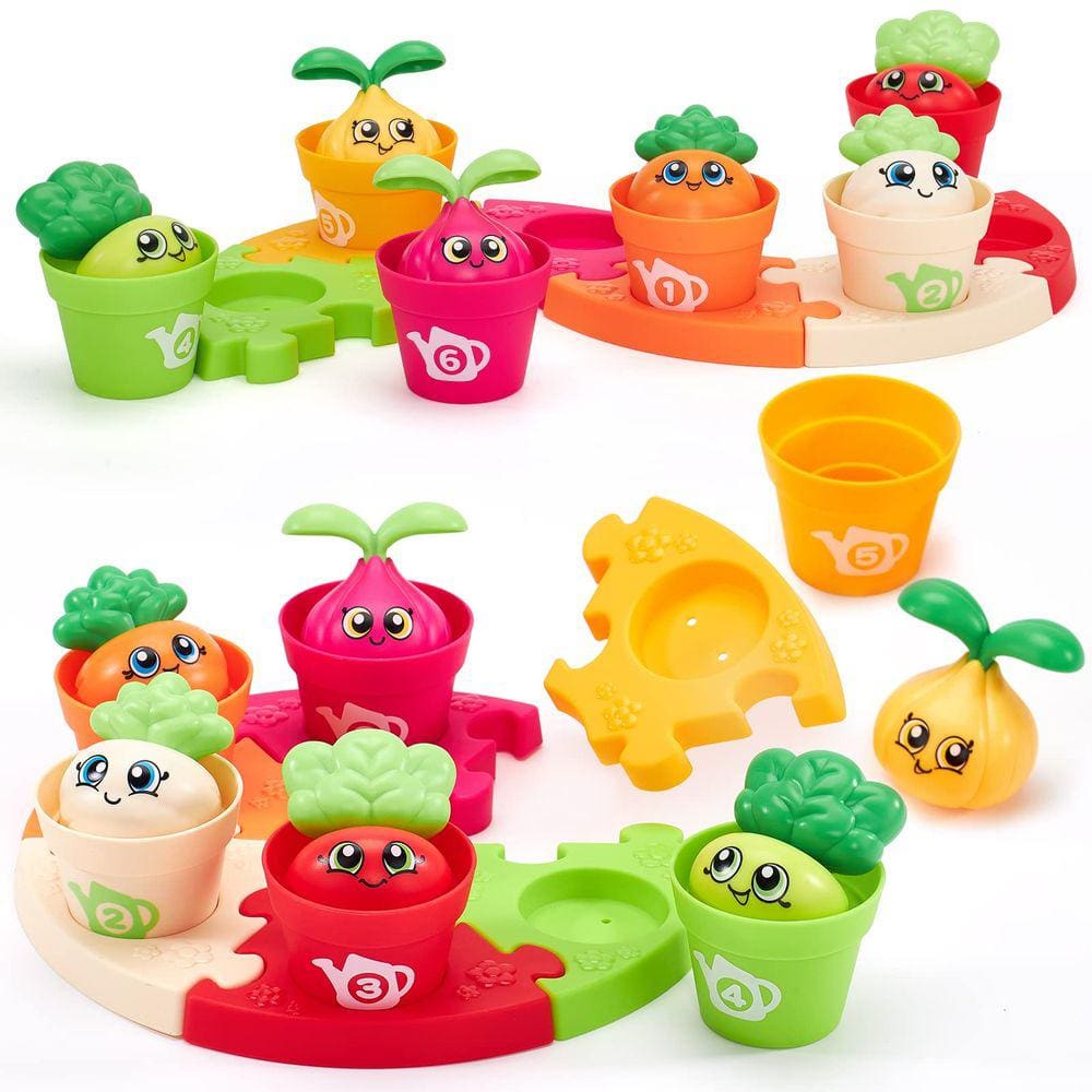 Conjunto de quebra-cabeça e jardim Learning Toy Shahaland para crianças de 2 anos