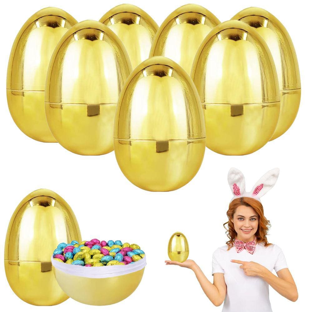 Ovos de Páscoa recheáveis Chochkees Jumbo Metallic Gold 15cm